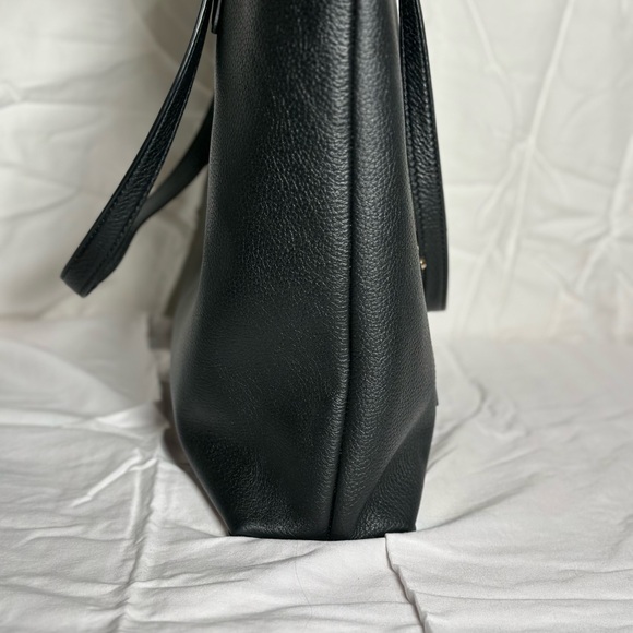 MICHAEL KORS ARIANA LARGE pebbled leather tote in black beautiful sophisticated - Picture 6 of 13